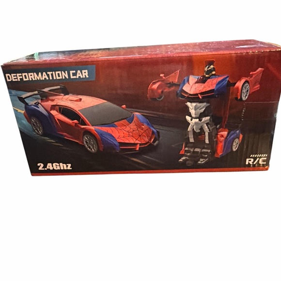 New Spider-Man Transforming RC Car 1:18 Scale - Robot Deformation Car 2.4GHz - Picture 2 of 3